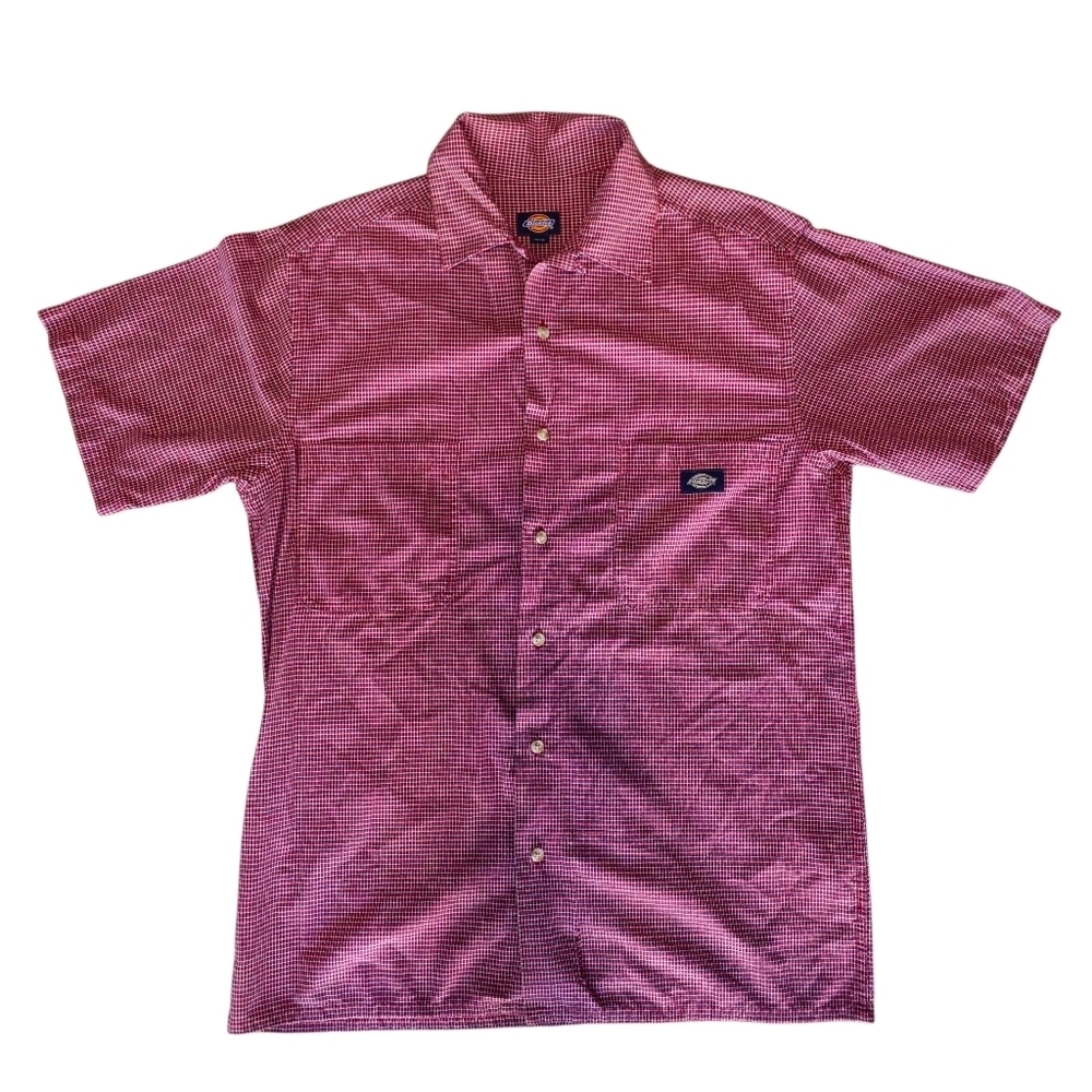 Dickies Men's Red Short Sleeve Shirt